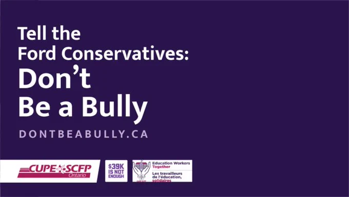 Tell the Ford conservatives: don’t be a bully. Dontbeabully.ca