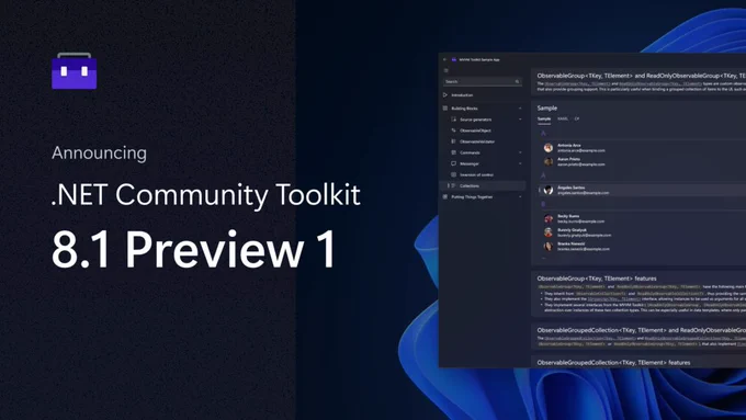 dotnet community toolkit