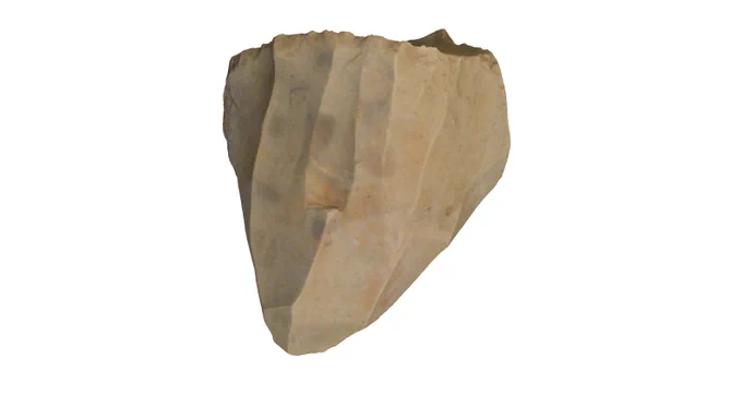 Photogrammetric model of a Kebarian flint core from Wadi Hammey, Jordan. NM2001.84. Chau Chak Wing Museum, University of Sydney. https://www.sydney.edu.au/museums/collections_search/?record=ecatalogue.43431