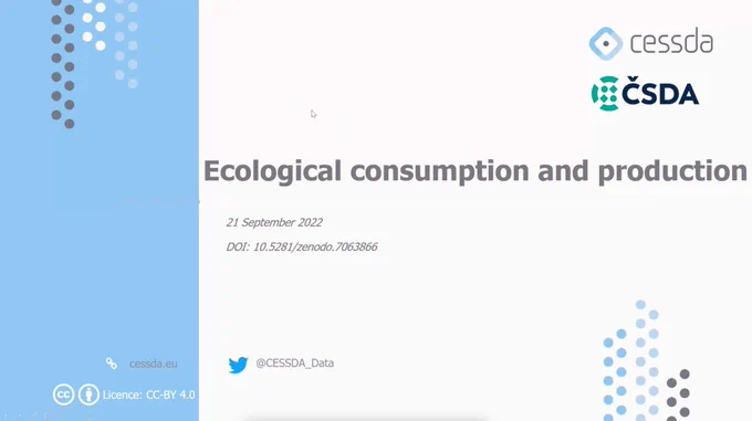 Gardening, composting and diet: Data on ecological consumption and production