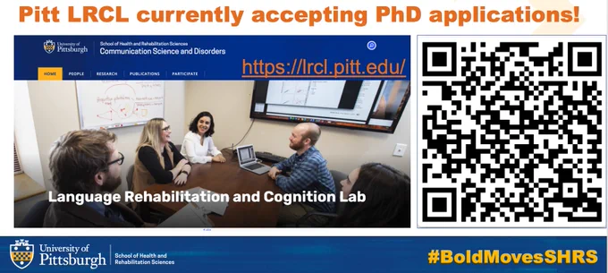 Pitt LRCL is currently accepting PhD applications! More info here: https://www.lrcl.pitt.edu/information-prospective-phd-students-currently-inviting-applications
