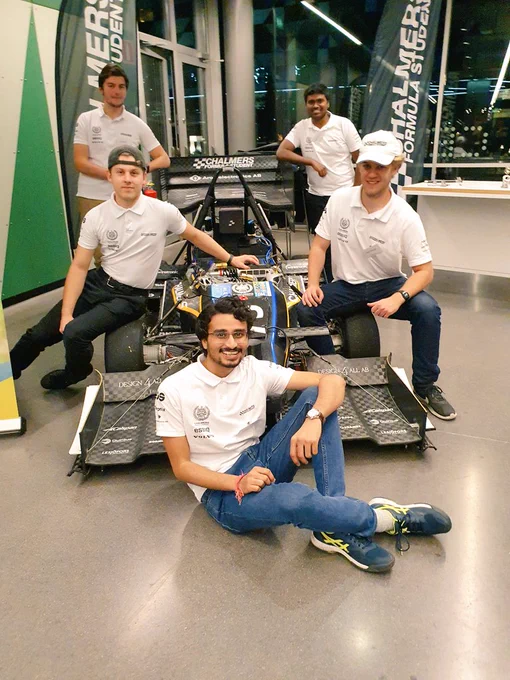Chalmers Formula Student Hilbert car presented at CAM2 expo. Additive Manufacturing use in the car parts were also showcased.  3D Printing