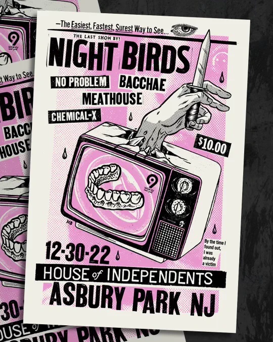 Night birds final show house of independents asbury park, NHCHC December 30, 2022