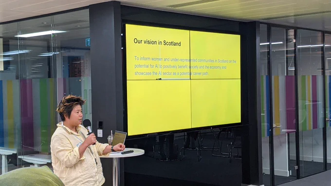 Women In AI speaker, presenting “Our vision in Scotland”