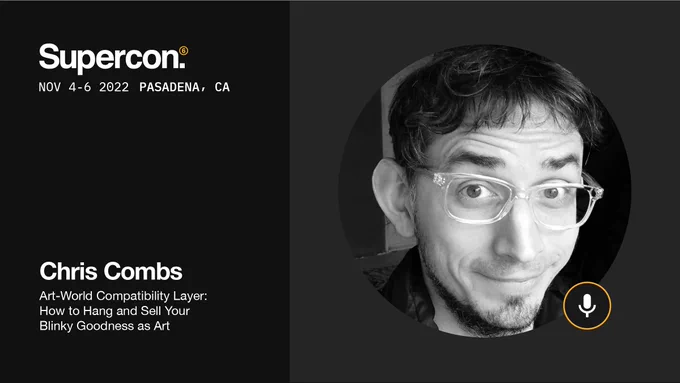 A promotional image with a picture of my smiling face, a Hackaday Superconference logo (November 4-6, 2022, Pasadena, CA), and my name and the title of the talk again. 