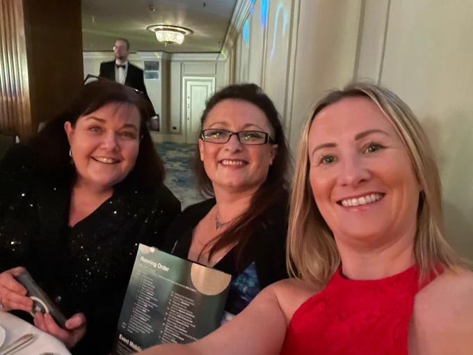 Colleagues at the Nursing Times Awards ceremony
