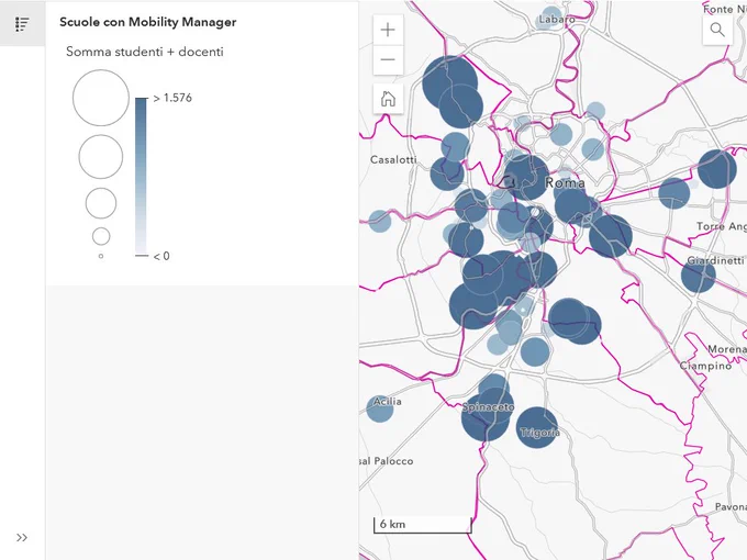 La mappa degli istituti che hanno nominato un mobility manager