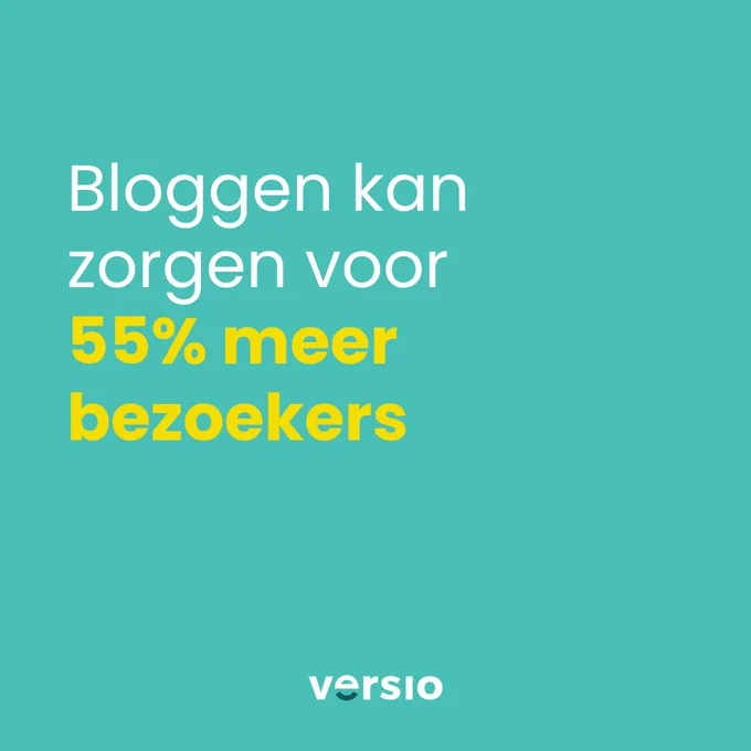 Bloggen kan zorgen voor 55% meer bezoekers. Het is dus belangrijk voor de conversie van een webshop.