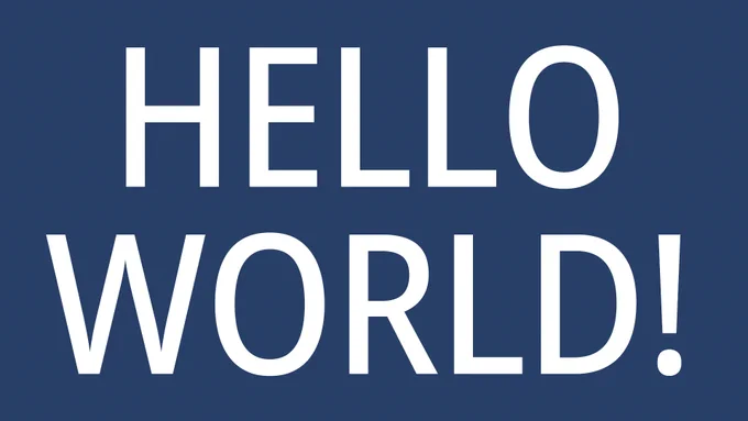 Hello World!