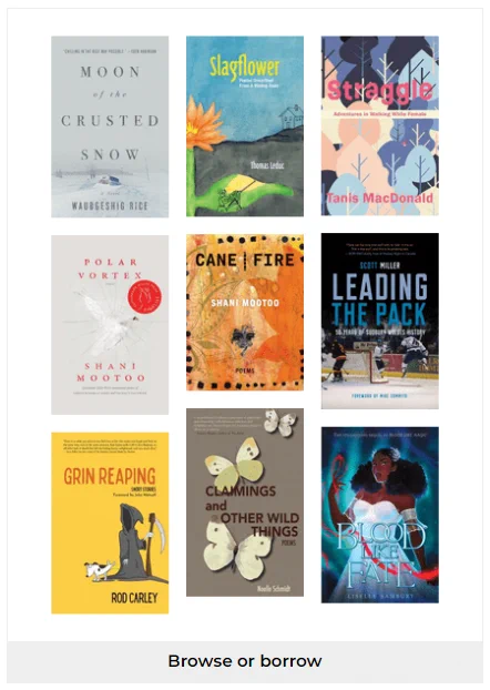 Nine book cover images in a grid. 