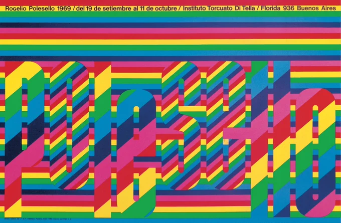 Polesello poster designed by Juan Carlos Distéfano, Ruben Fontana and Carlos Soler, 1969.