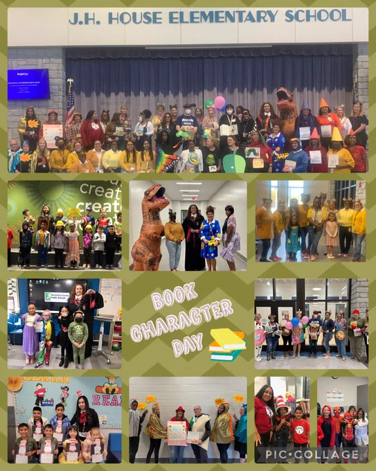 Book Character Day at JH House Elementary to show that we are too smart for drugs.