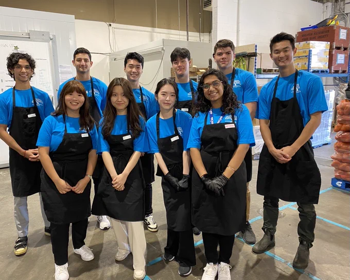 QuadReal interns volunteering at the Greater Vancouver 