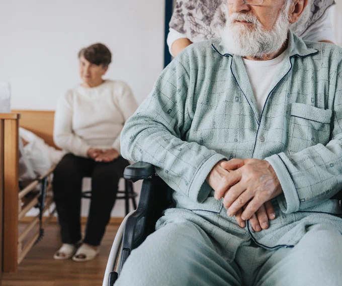 Man in wheelchair