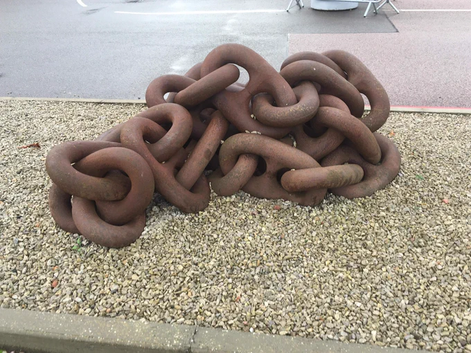 Coiled giant iron links