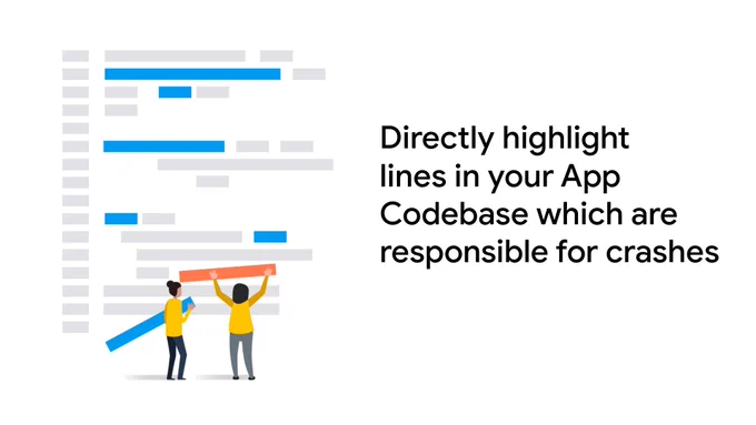 Directly highlight
lines in your App Codebase which are responsible for crashes