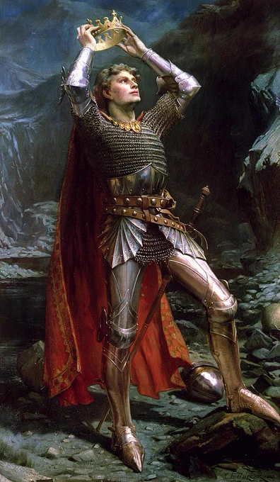 King Arthur, by Charles Ernest Butler, Public domain, via Wikimedia Commons