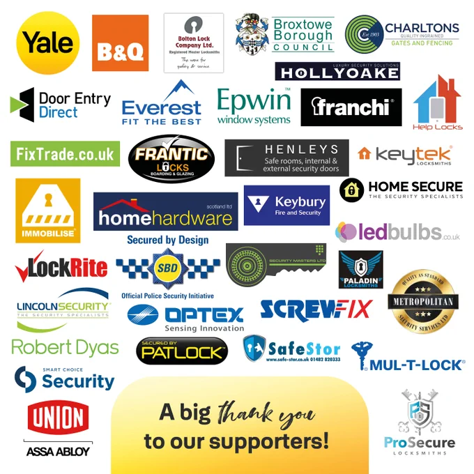 As we reach the end of National Home Security Month, we wanted to give a special shout out to all our official supporters who have helped spread awareness, shared top tips and highlighted the importance of home security.