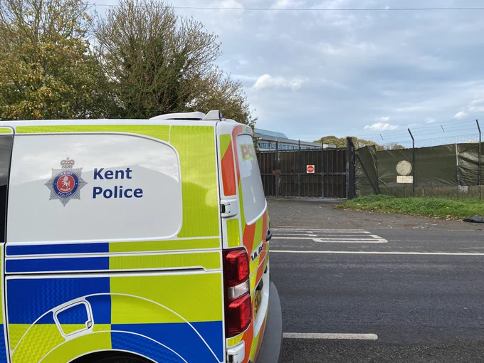 Kent police van