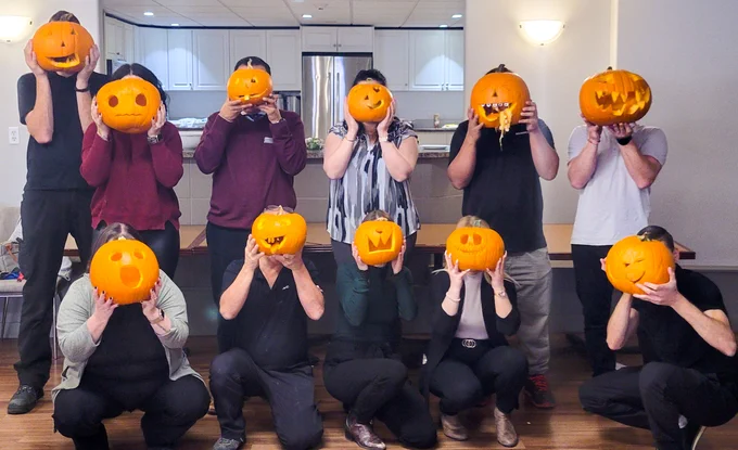 Pumpkin carving at QuadReal