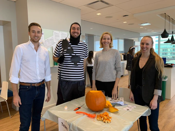 Pumpkin carving at QuadReal