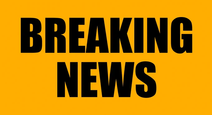 yellow background and black typing with words breaking news