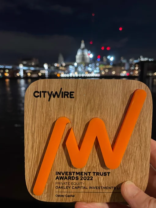 OCI wins Citywire's private equity investment trust of the year award