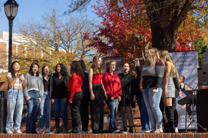 Noteworthy performance during Spotlight on the Arts at Tate Plaza.