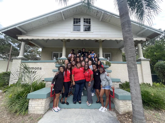 Vanessa Beckham, center left, spent one year at Florida Southern College as the director of the school's multicultural center. 