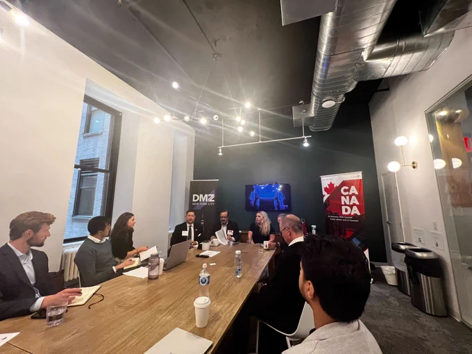 Meeting with the Consulate General of Canada in New York and some of Canada's top CleanTech startups to explore the options for expanding their operations in New York State