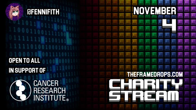 "fennifith" charity stream, November 4th, in support of the Cancer Research Institute