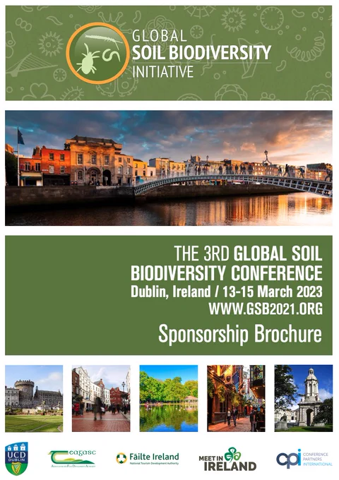 Sponsorship brochure for soil biodiversity conference