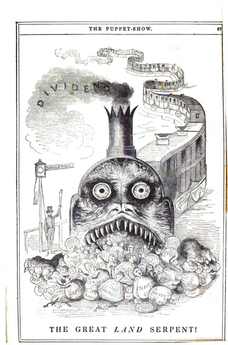 'The Great Land Serpent!', The Puppet-Show, 2 (1849), 87