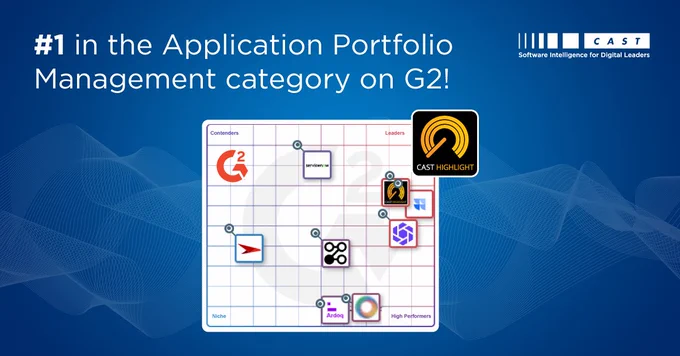 #1 in the Application Portfolio Management category on G2!