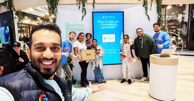 Google Chromebook customer experience at Westfield Mall of the Netherlands