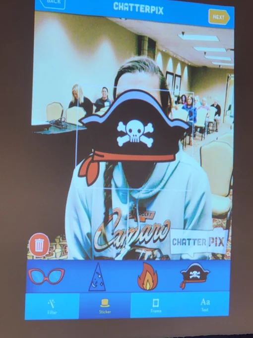 Picture showing edits happening on the screen.