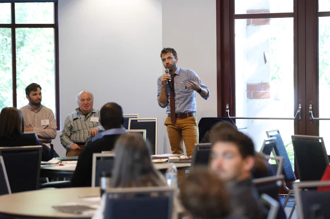 Tyler Scott answers audience questions in a post-session Q&A.