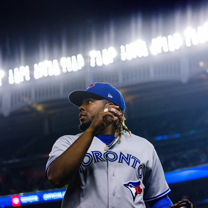 Vlad Jr. During His Three-Homer Night At Yankee Stadium
