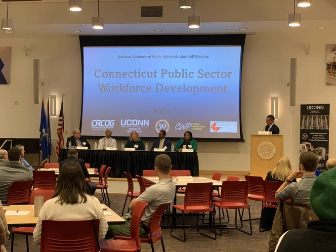 Panelists and moderator Matt Hart
