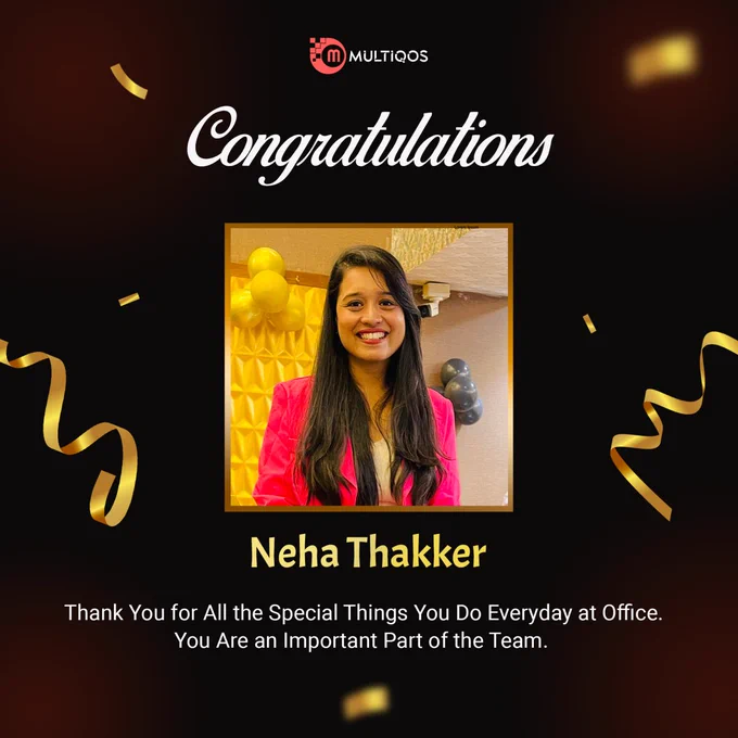 Happy Work Anniversary Neha Thakker