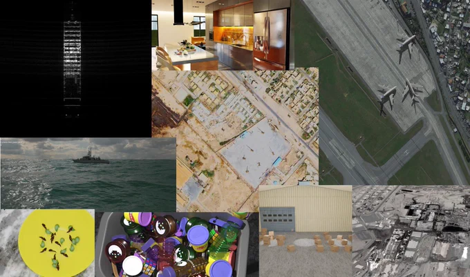 Synthetic images generated on the Rendered.ai platform. Rendered.ai is a platform as a service for generating synthetic data for AI training and validation