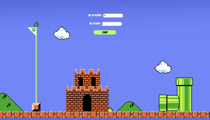 Mario-themed Lift Simulation submission