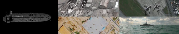 Synthetic images generated on the Rendered.ai platform. Rendered.ai is a PaaS for generating synthetic data for AI training and validation. 