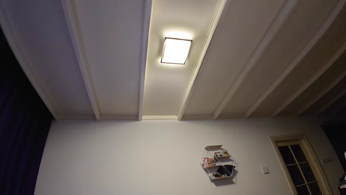 Een plafondlamp