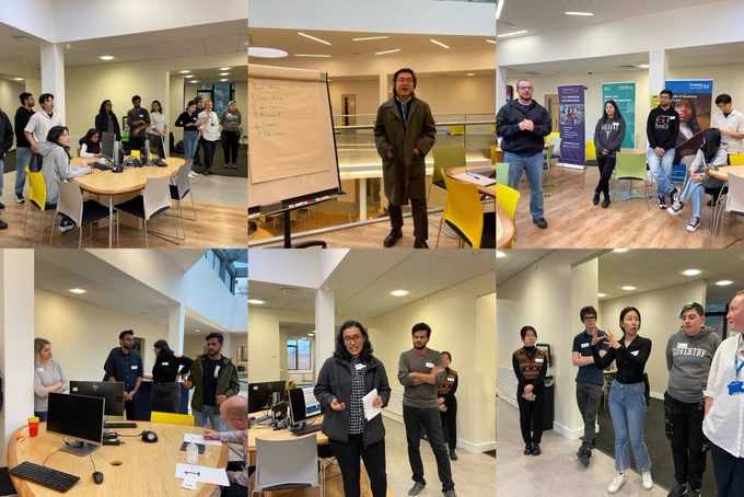 Teams pitching their ideas and what they’ve found from the UK City of Culture data so far!