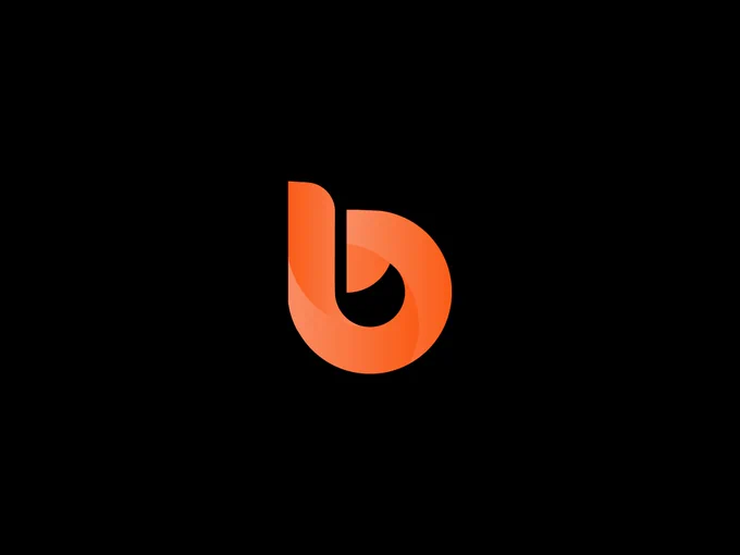 B Letter Fox Logo Design