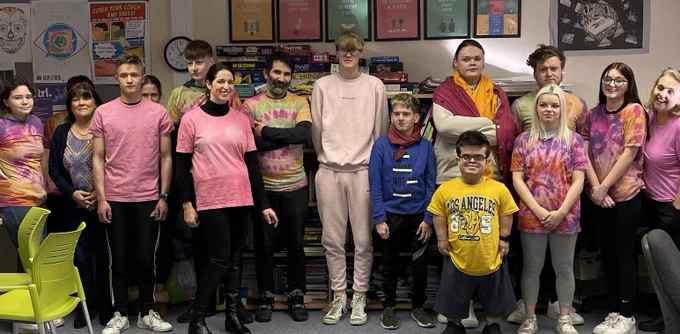 Group of students and teachers.
