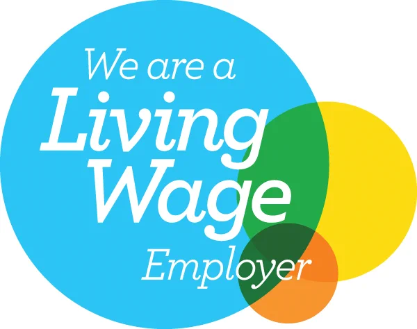 Logo Reading 'We are a Living Wage Employer'