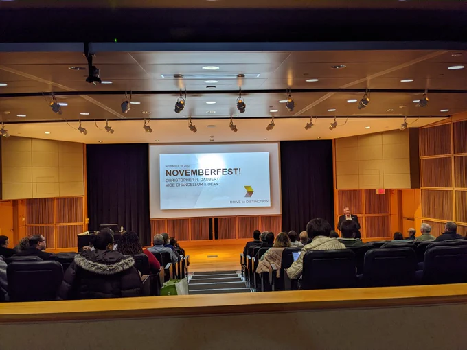 Presenting to crowd