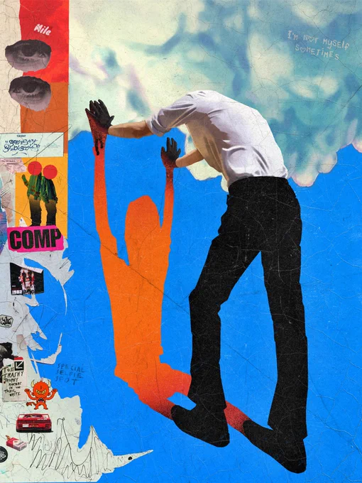 My first collage-paiting artwork
